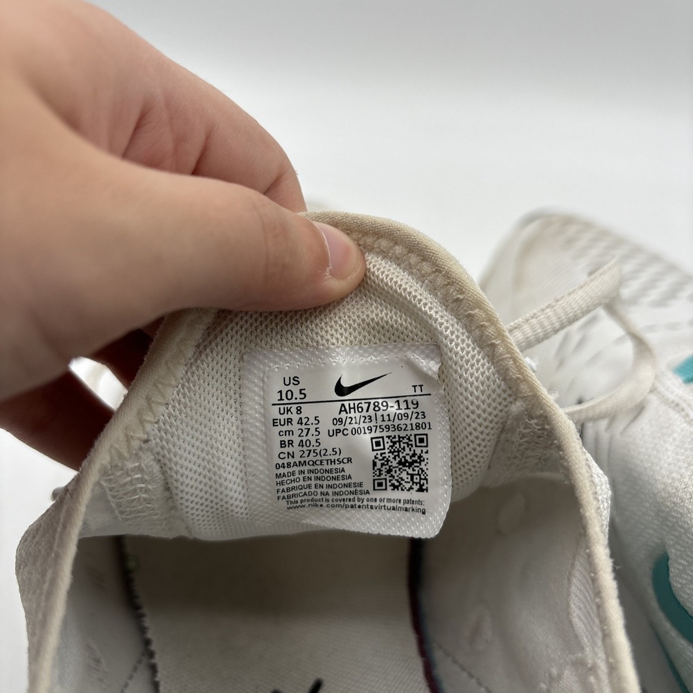 Nike Air Max 270 Sneakers Womens Size 10.5 White Teal AH6789-119 Running Shoes - Picture 11 of 15